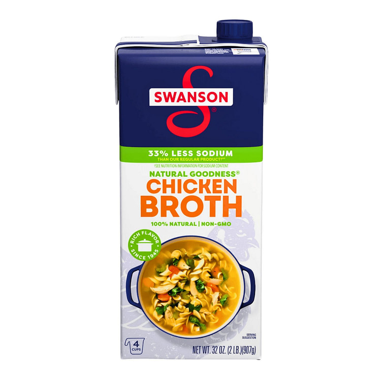 [Swanson] Natural Goodness Chicken Broth - 2lb 1 each (min 2)