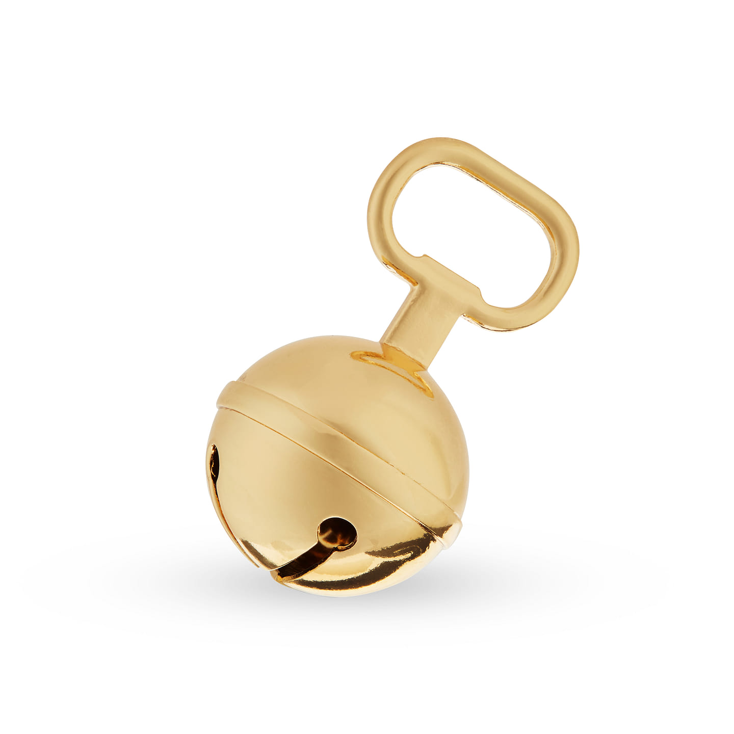 Twine Gold Jingle Bell Bottle Opener, Holiday Beer Bottle Opener, Christmas Beer Gift, Gold, Set of 1, 3 Inches 1 each