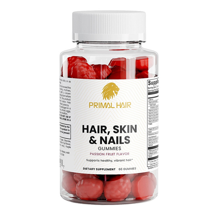 PRIMAL HAIR - Hair, Skin and Nails Gummies 1 bottle