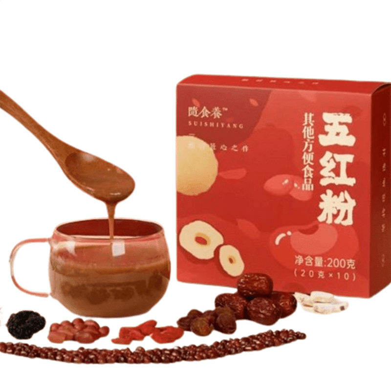Food Nutrition Five Red Powder Nourishes Qi and Blood Sugar Free 200g/box 200 g