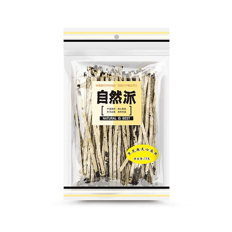 自然派 黑芝麻夹心鱿鱼丝 炭烧鱿鱼丝 70 克