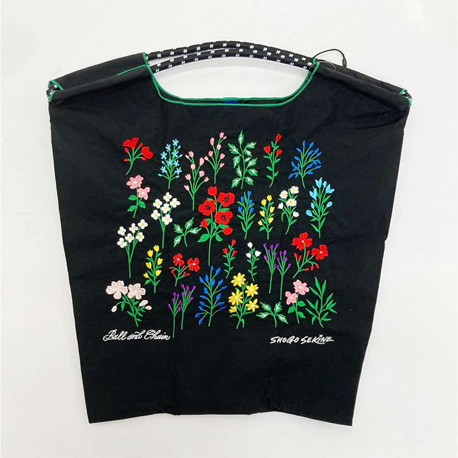Ball&Chain S.FLOWER 刺繍エコバッグ(M) - Weee!