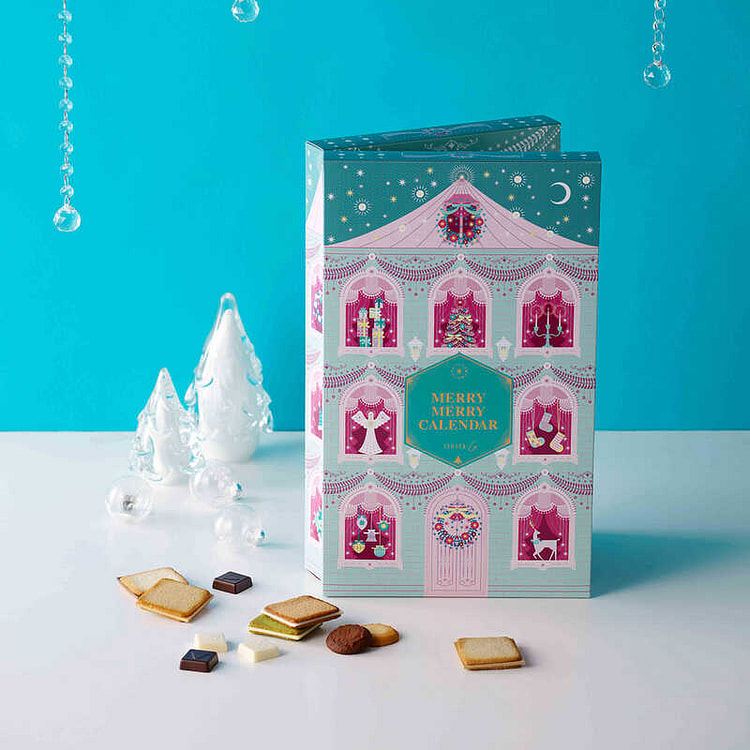 ISHIYA 2024 Christmas Limited Countdown Calendar Chocolate Biscuit Gift Box