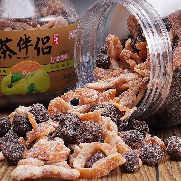 宏泰记 盐津陈皮话梅500g/罐 茶伴侣