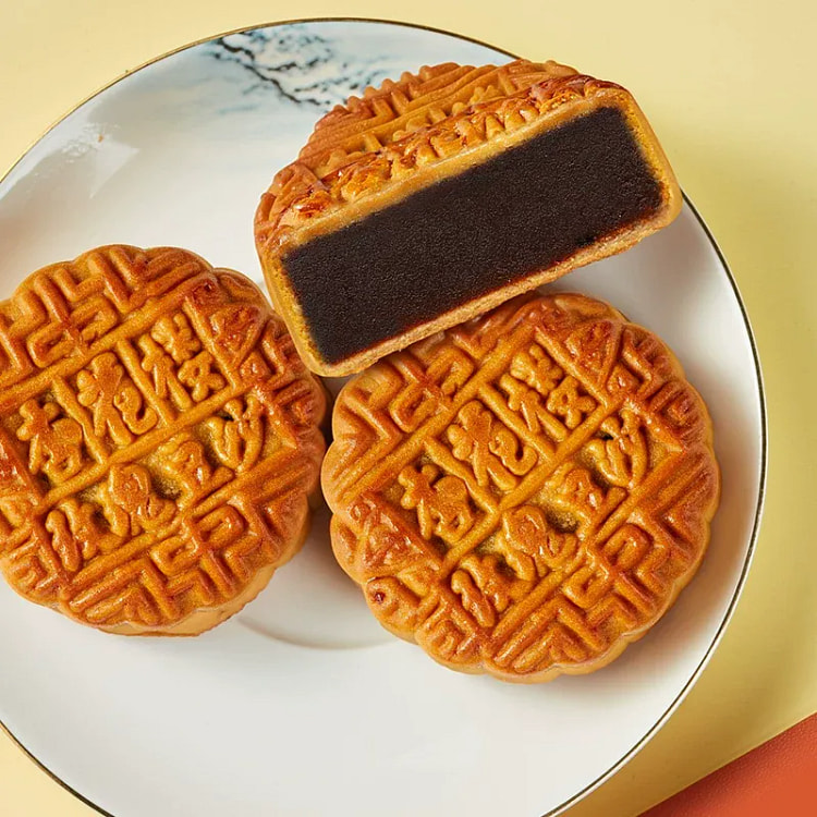 Cantonese-style rose red bean mooncakes 100g*4 400 g