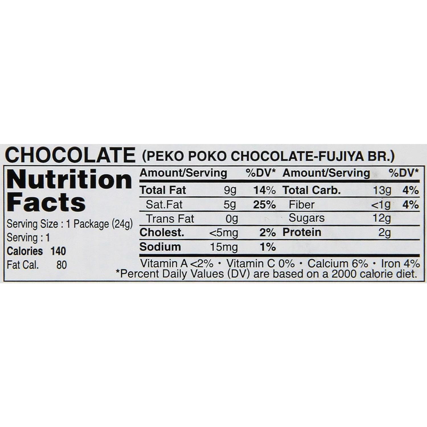 Get Fujiya Pekopoko Chocolate Lollipop 0.85oz Delivered | Weee