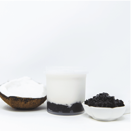 Pudim de leite de coco com arroz roxo 1 unidade(s)