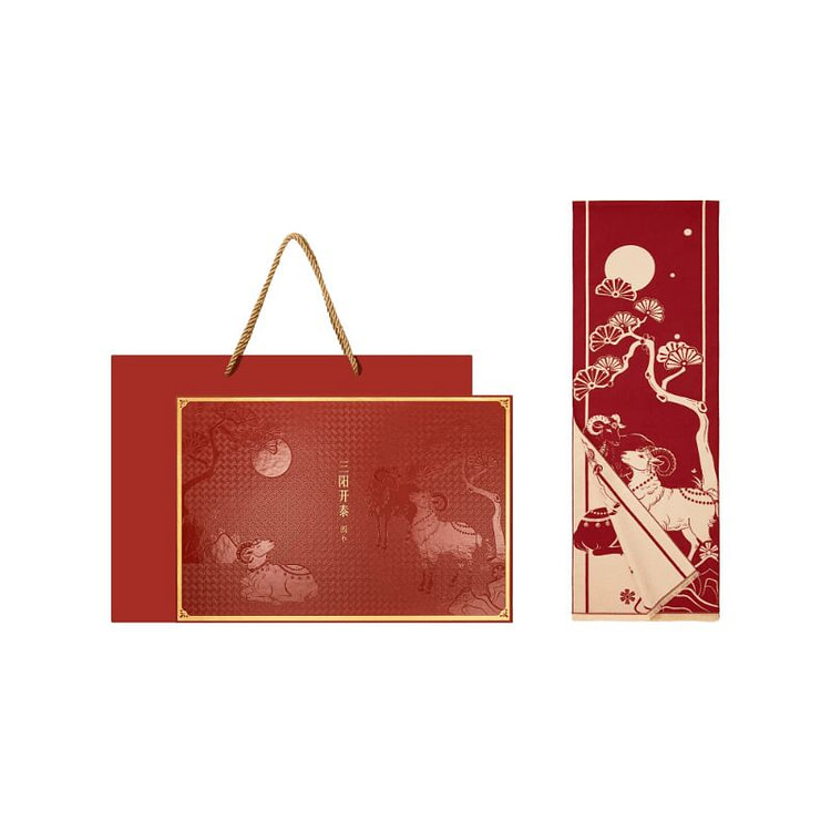Sanyang Kaitai Red Scarf Polyester 33*180cm 1 box