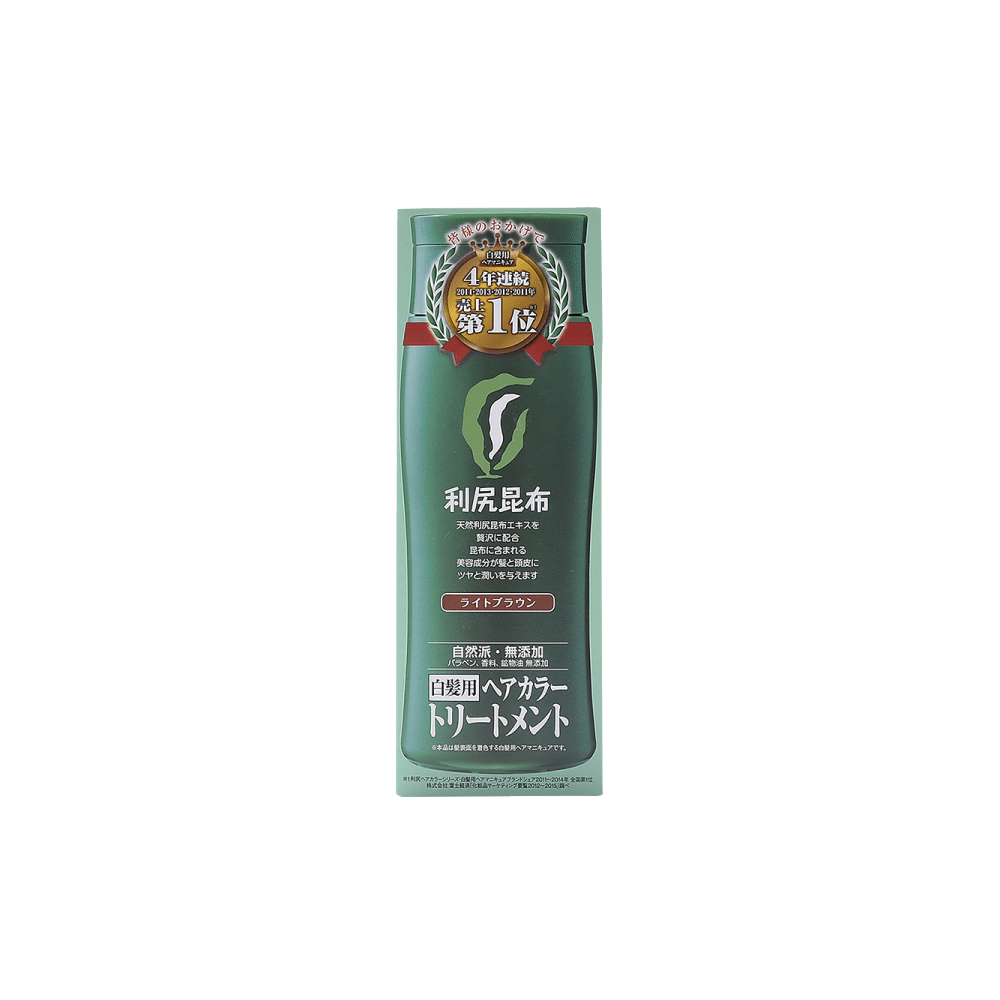 利尻昆布の白髪ケア利尻ヘアカラートリートメントライトブラウン200g 1 個