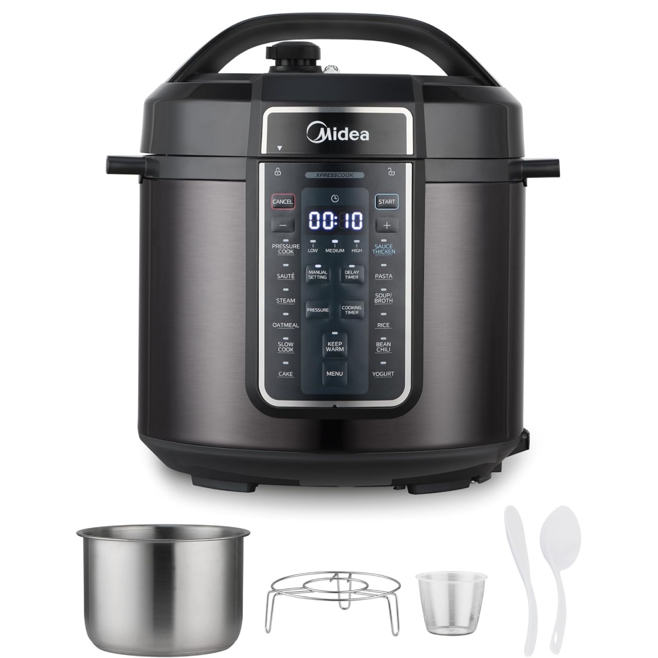 Midea 12-in-1 Electric Pressure Cooker, 6 Quarts. 1 each
