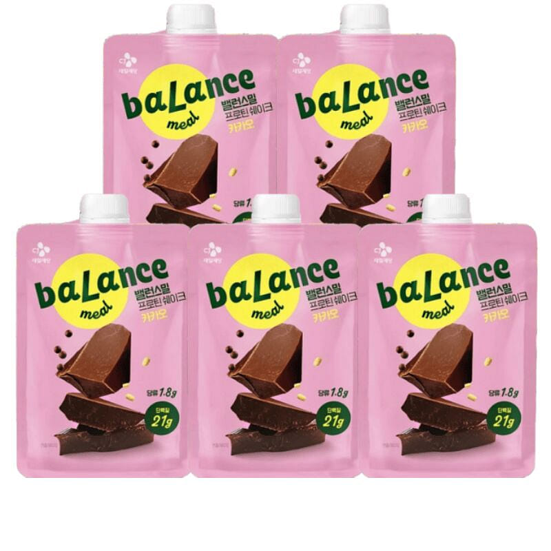CJ Balance Meal Cocoa Protein Meal Shake 5 pack