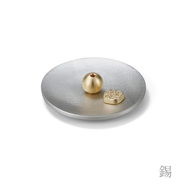 Nousaku 香立附底座（礼盒）银色