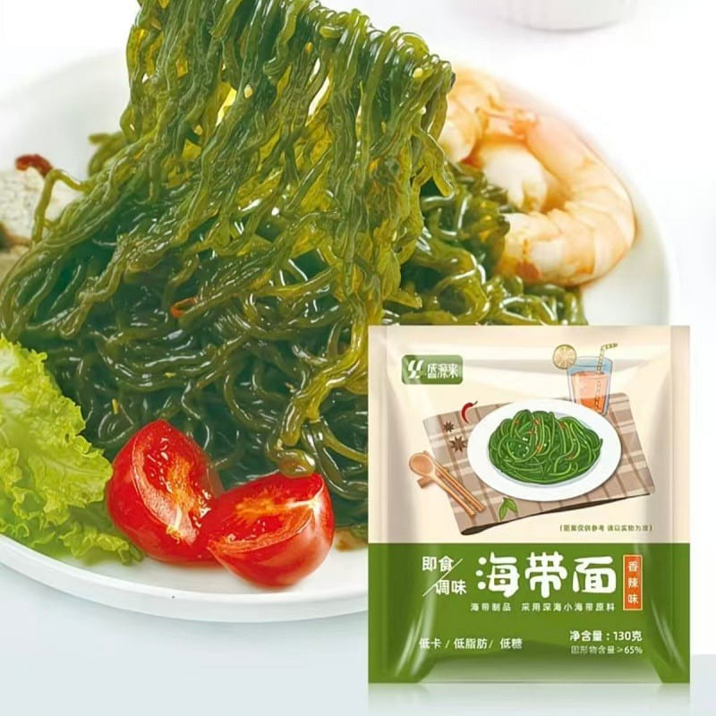 Low fat instant meal replacement kelp noodles 130g 130 g