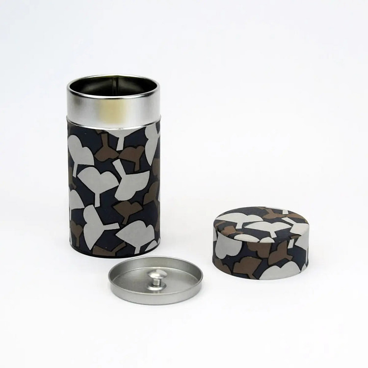 Thùng trà Fuwa Market họa tiết bạch quả xám 1 phần