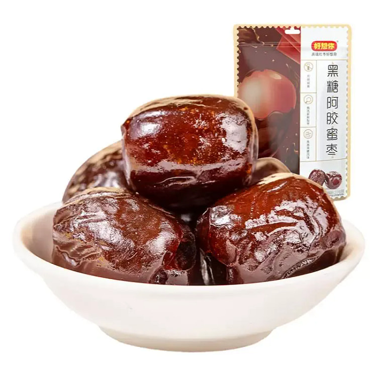 好想你阿胶味蜜枣178g去核红枣蜜饯果干休闲零食 178 克