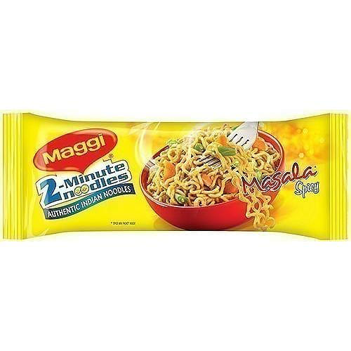 Maggi Masala Noodles - Quad (Four Pack), 10 oz pack 10 oz