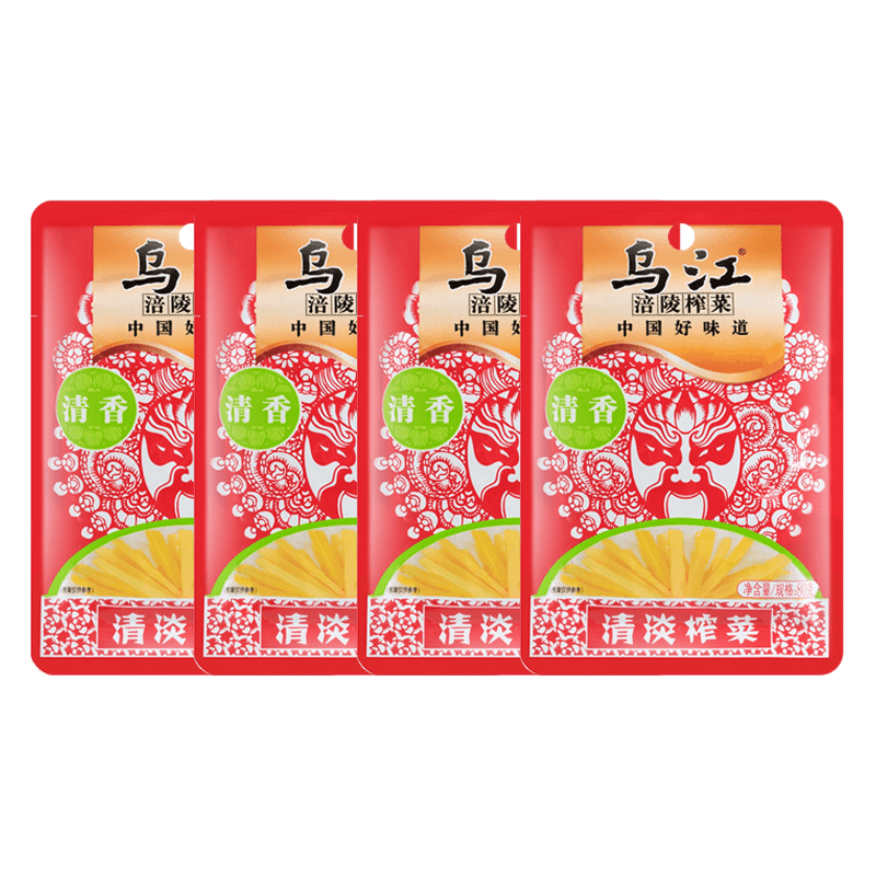 Wujiang Light Flavor Mustard Tuber 4 count