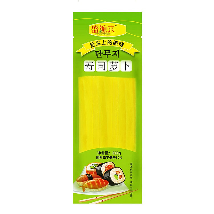 盛源来寿司酸萝卜条200g*1袋 200 克