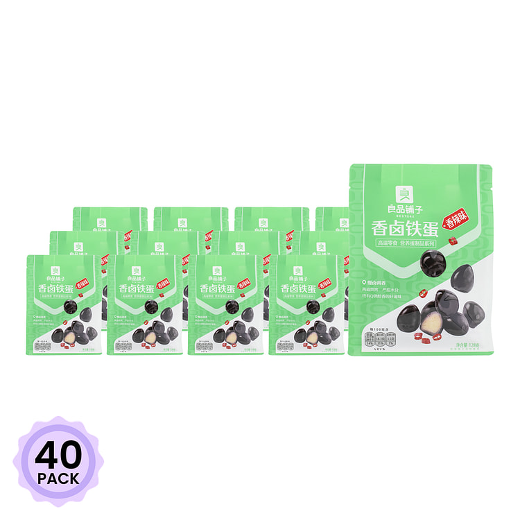 良品铺子 香卤铁蛋 香辣味 128 克*40 包