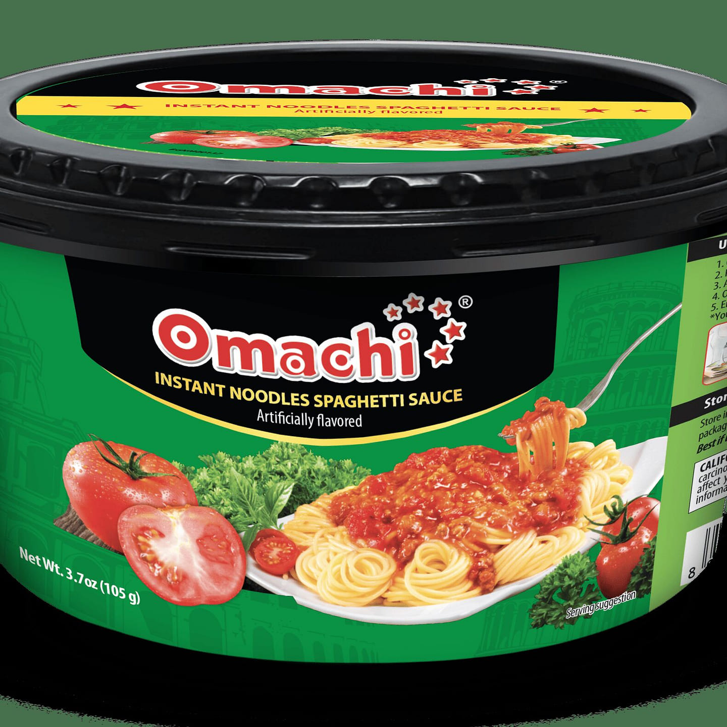OMACHI INSTANT NOODLES WITH SPAGHETTI SAUCE BOWL 3.7 oz