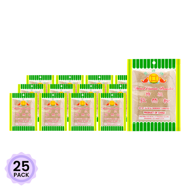双鲤牌 特级孜然粉 2 盎司*25 包