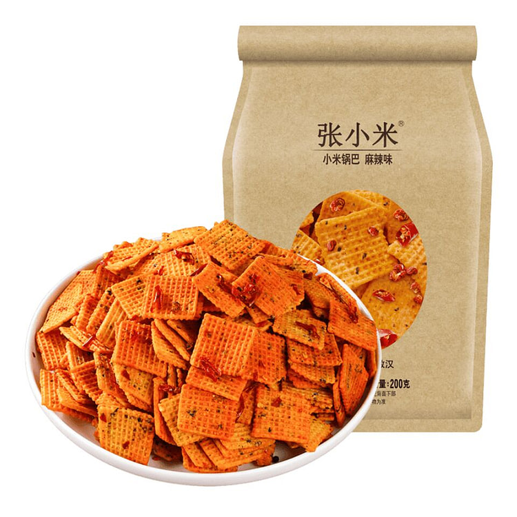 张小米小米锅巴 麻辣味 解馋休闲网红零食 200 克