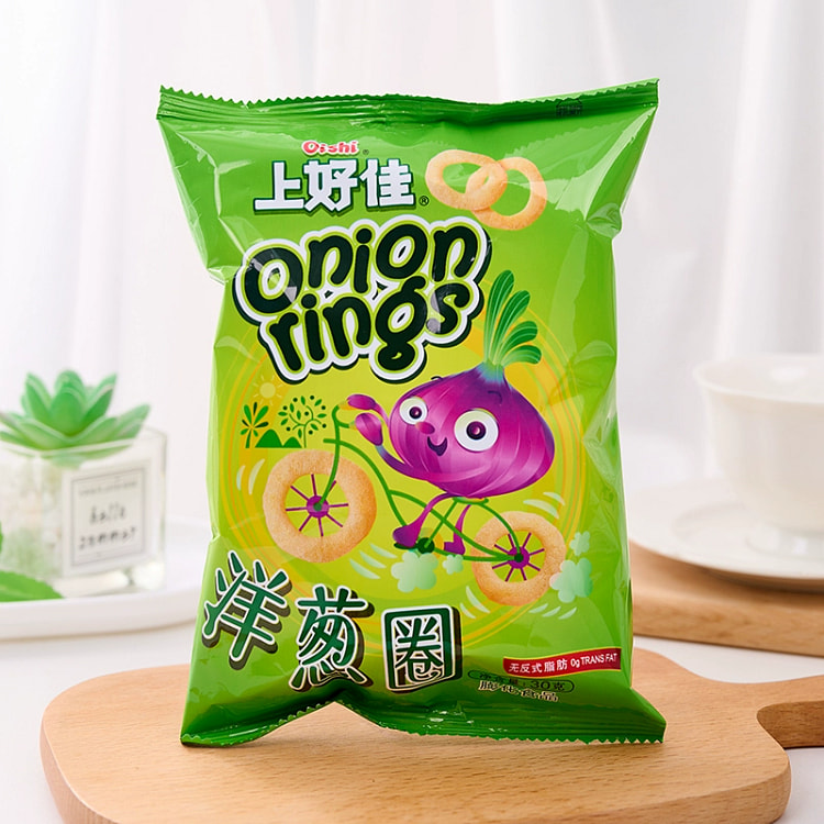 上好佳鲜虾片条洋葱圈膨化小吃零食品30g*1袋 30 克