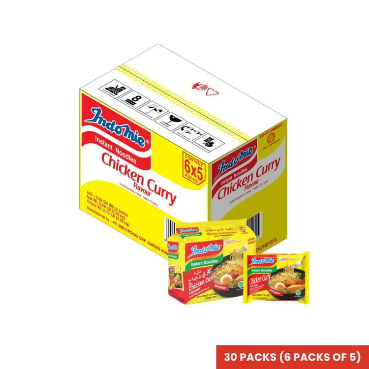 Indomie Chicken Curry Flavor Noodles - 30 Pack 1 count*30 pack