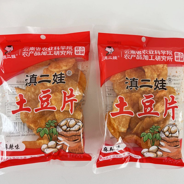 贵州农科院特产麻辣土豆片薯片云南休闲零食50*2