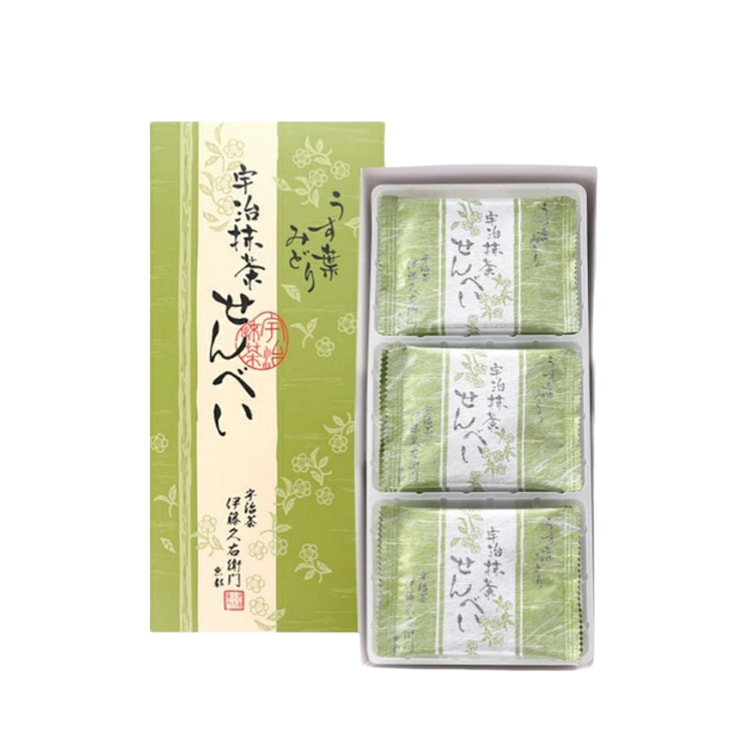 日本 伊藤久右卫门 伊藤久右衛門 抹茶口味煎饼 仙贝 2枚入×12袋