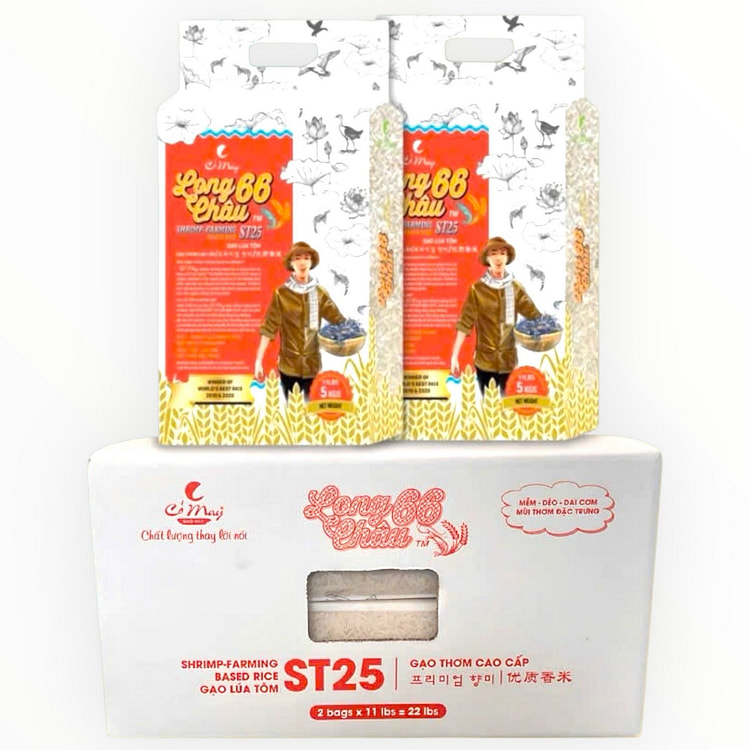 Premium ST25 White Rice - Long Chau 66 Gao Lua Tom