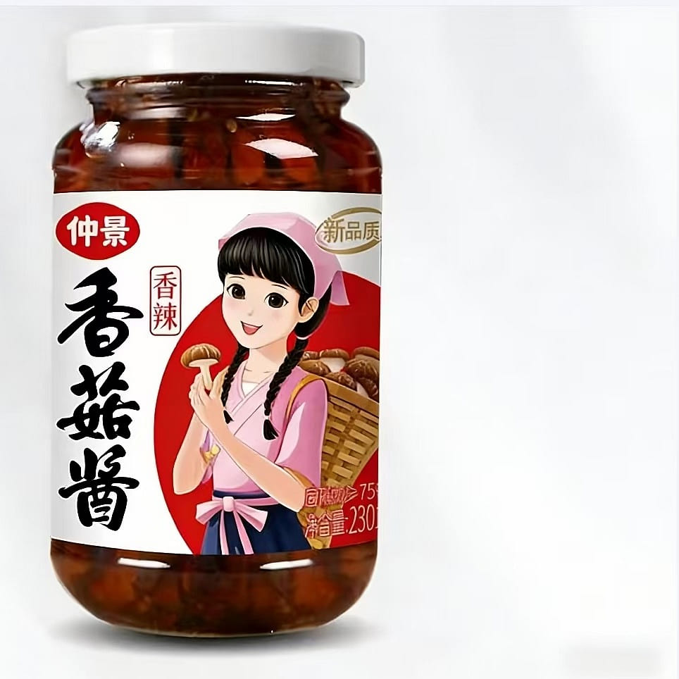 Zhongjing mushroom sauce is spicy 230g. 230 g