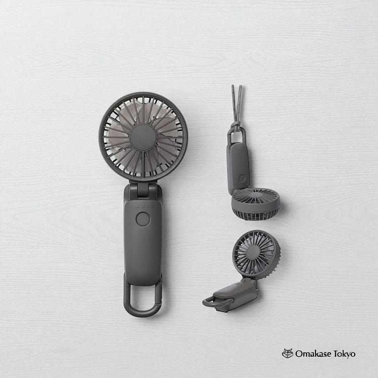RHYTHM 3.2 Handy Fan Dark Gray 150 g