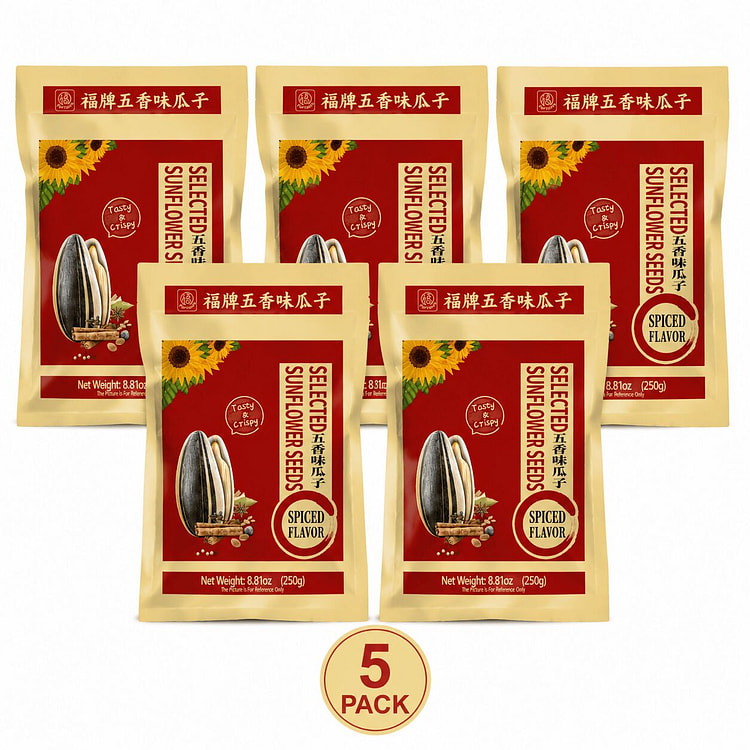 FORTUNE Sunflower Seed Spicy 5 Pack 1 each