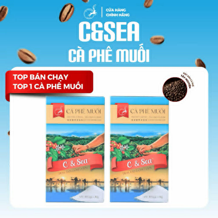 C & Sea Instant Vietnamese Coffee Sea Salt Flavor 2 box