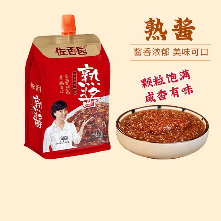 佐香园熟酱东北大酱黄豆酱360g*1袋