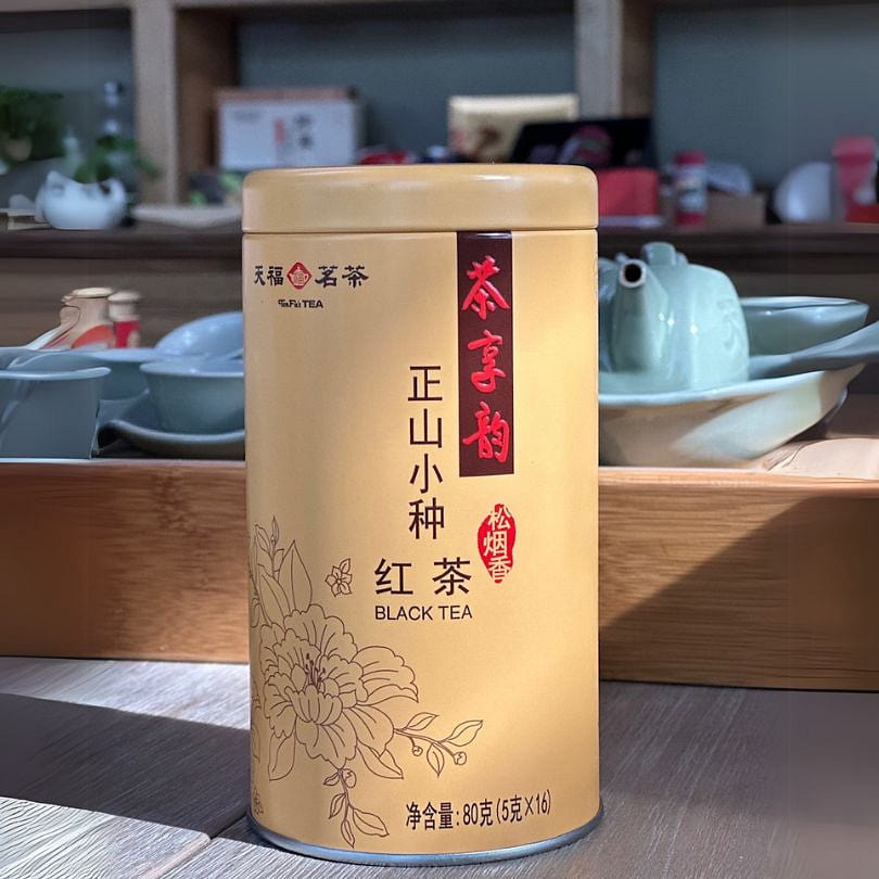 TenfuTea-Lapsang Souchong Black Tea M1 80g/Tin 1 each