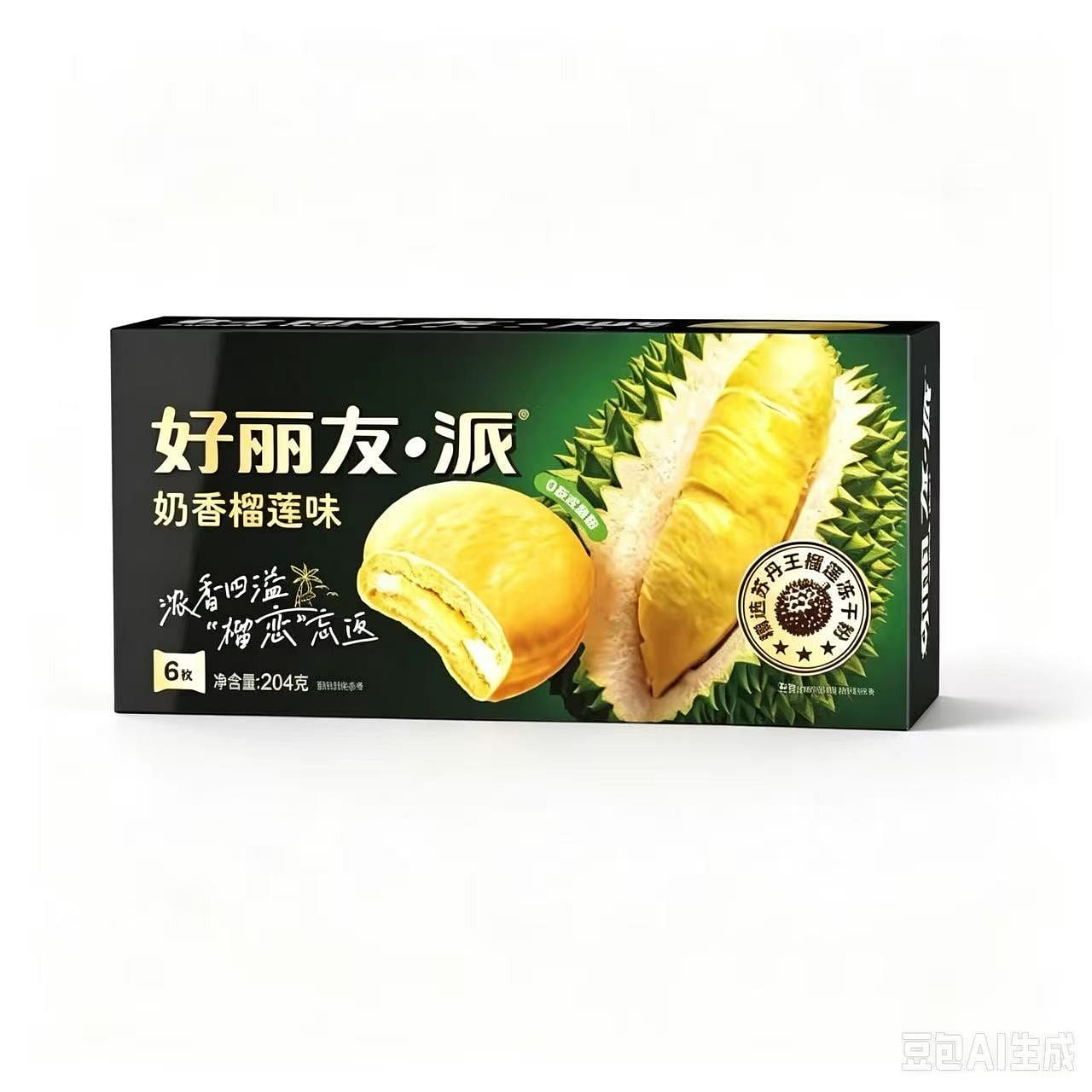 Haoliyou Durian Pie Sandwich Pastry 204g * 1 Box 204 g