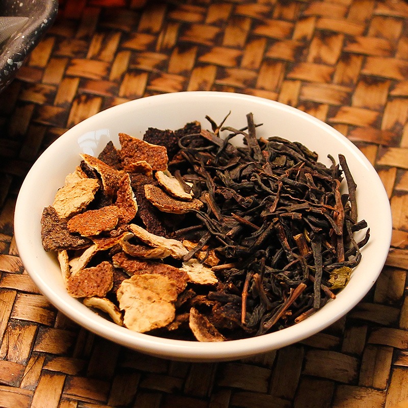 谯韵堂陈皮普洱茶50包三角包非茶饼小青桔普洱茶量贩装袋泡茶- Weee!