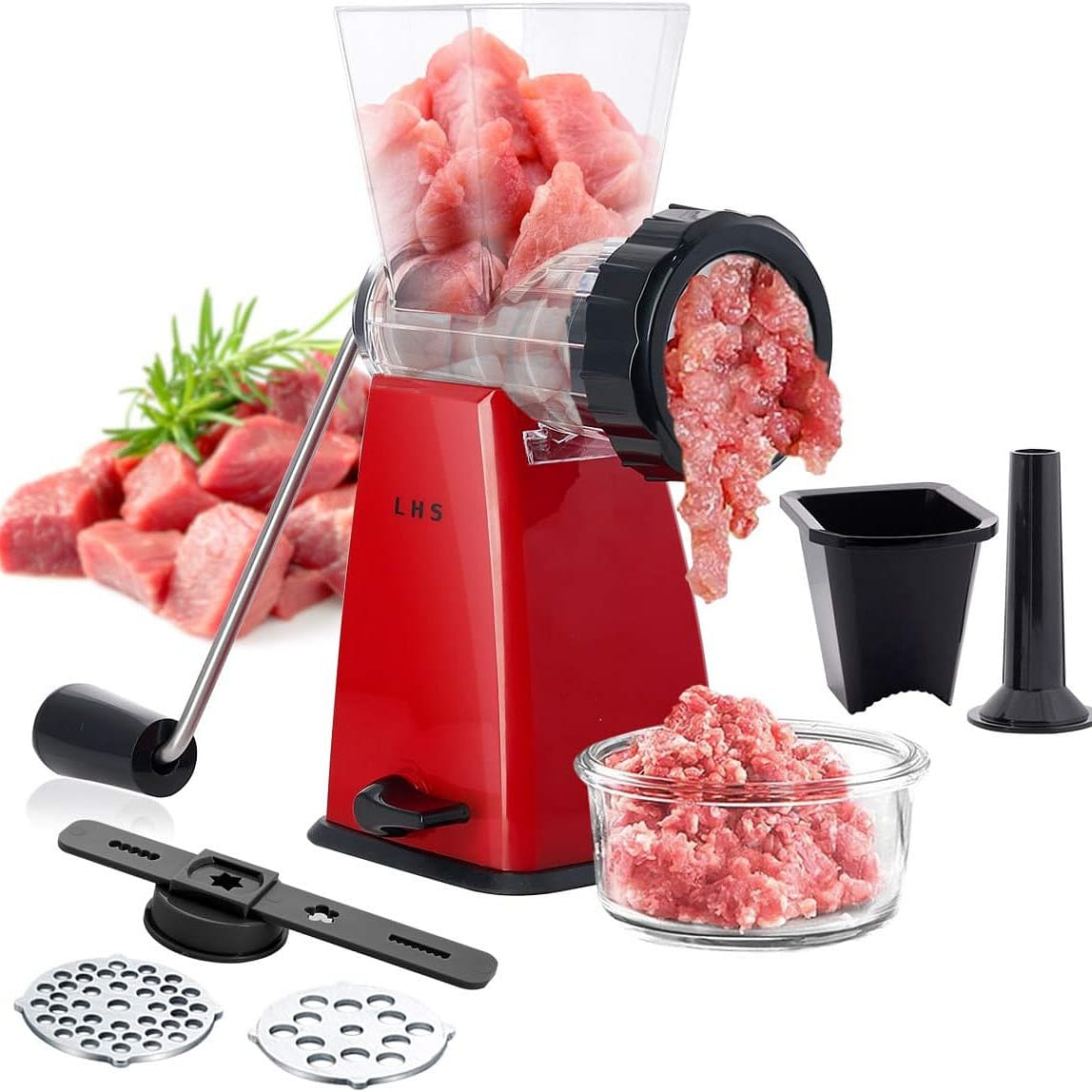 Manual Meat Grinder with Stainless Steel Blades 1 count