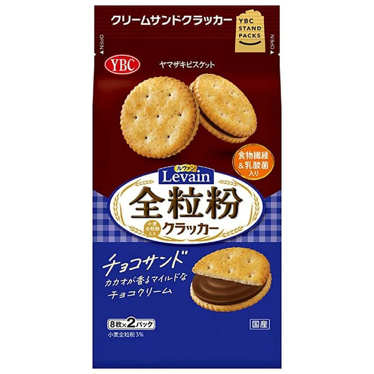 山崎饼干 全麦夹心饼干 巧克力味 16件