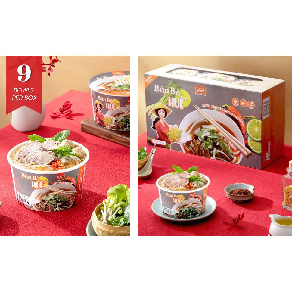 Simply Food Hue Style Instant Rice Noodle Soup Bowl pack of 9 1 each