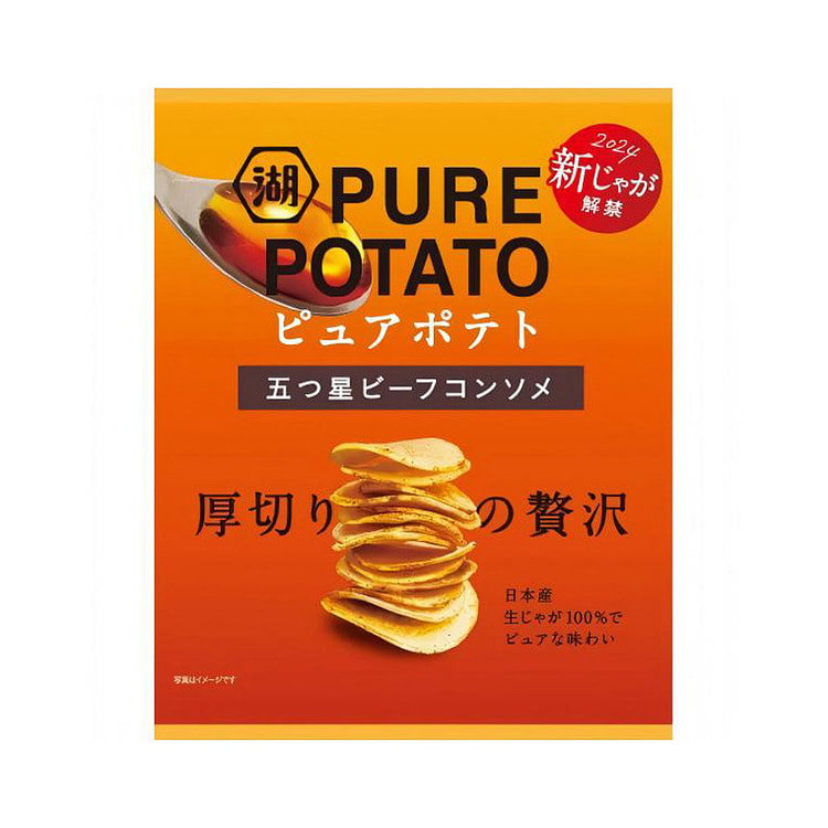 湖池屋 PURE POTATO 五星级浓厚牛肉清汤