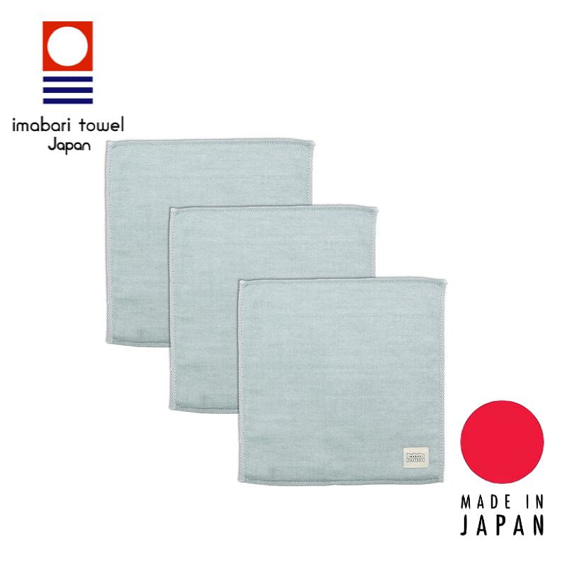 Imabari Factory 7days Towel Set – 3pcs Green 1 bunch