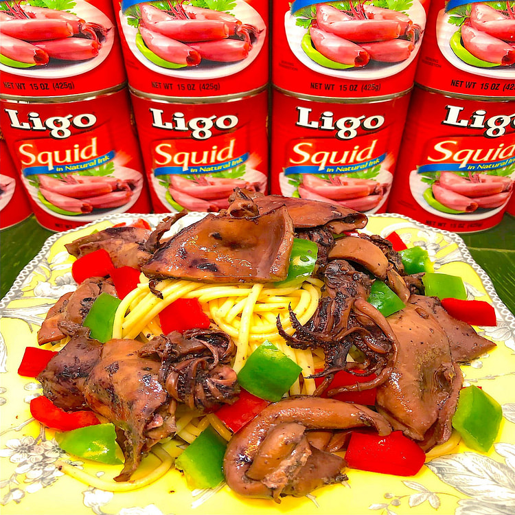 FILIPINO "PUSIT" SQUID IN INK DELICIOUS SARAP! 425 g
