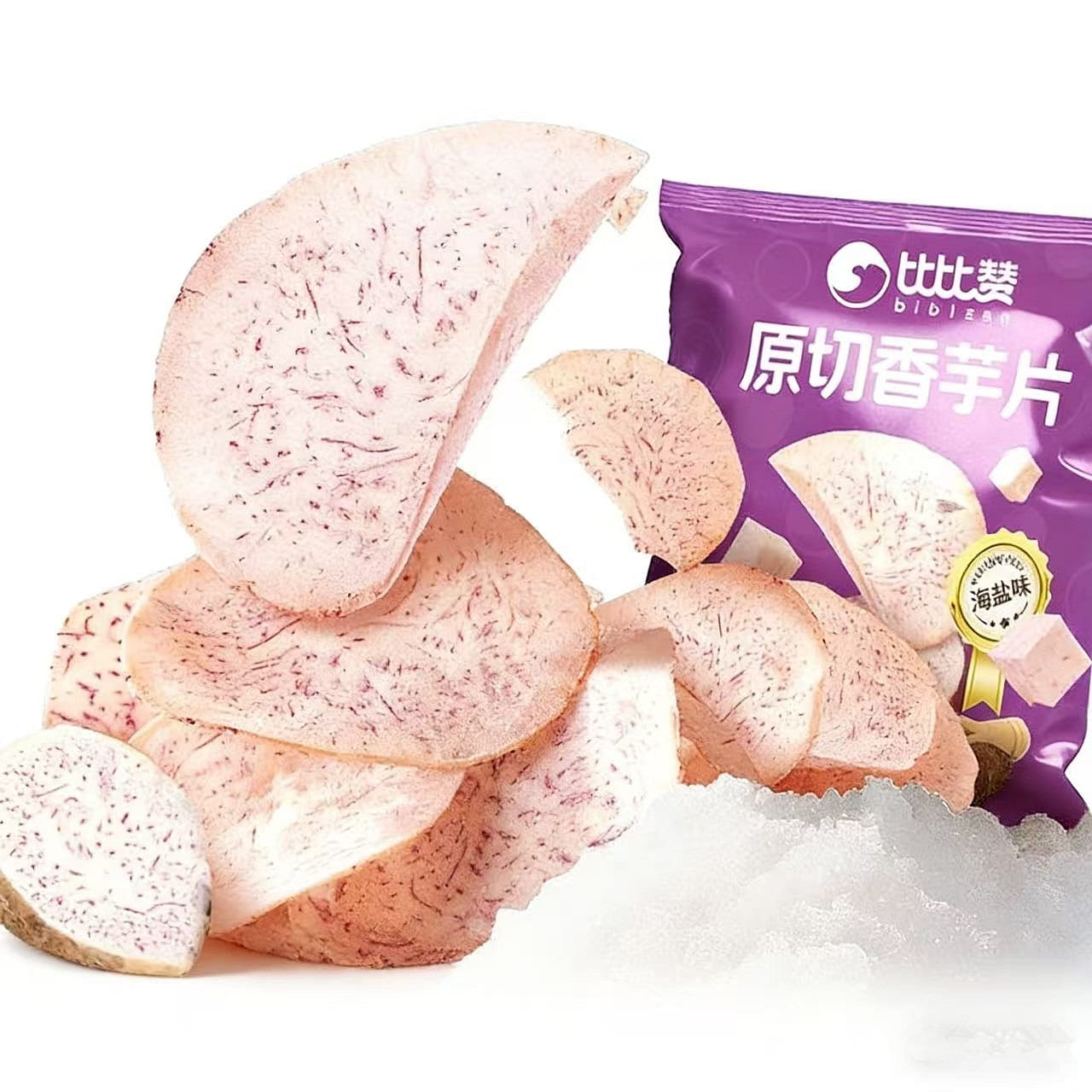 Bibi Zan Original Cut Taro Chips Savory Sea Salt F 35 g*5 pack