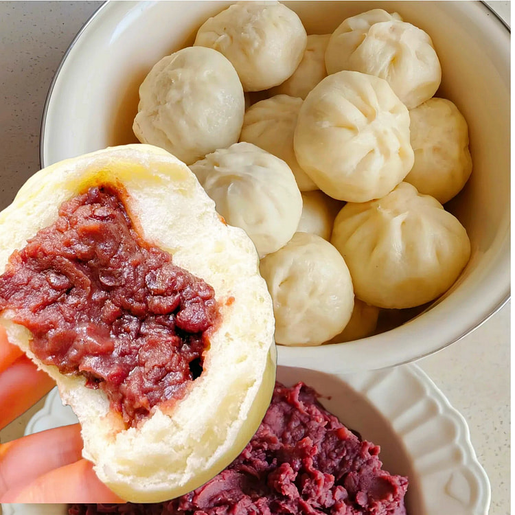 Red Bean Buns Handmade  6 pc about 340g 1 each
