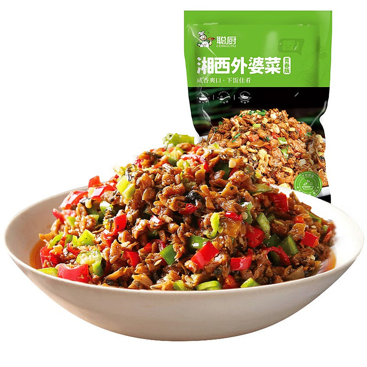 聪厨 湘西外婆菜200g 下饭菜速食开胃菜