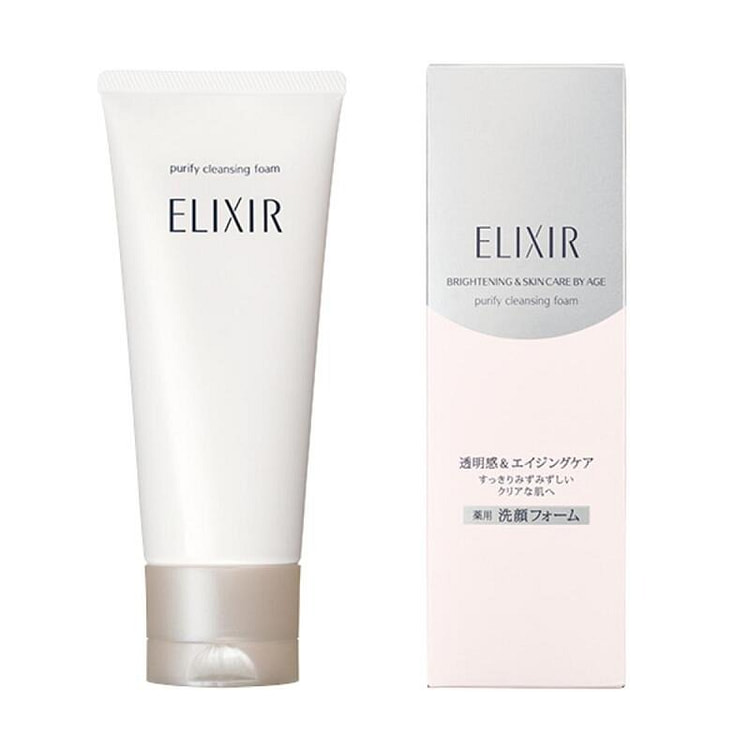 【日本直邮】资生堂 怡丽丝尔 ELIXIR 纯肌净澈晶润洁面膏