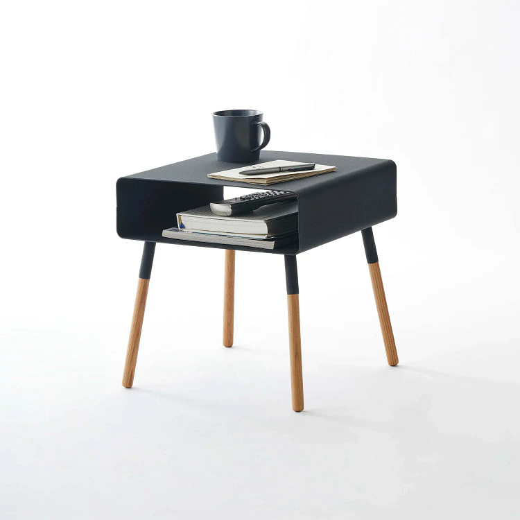 储物桌 - 钢+木 短款 / 黑色